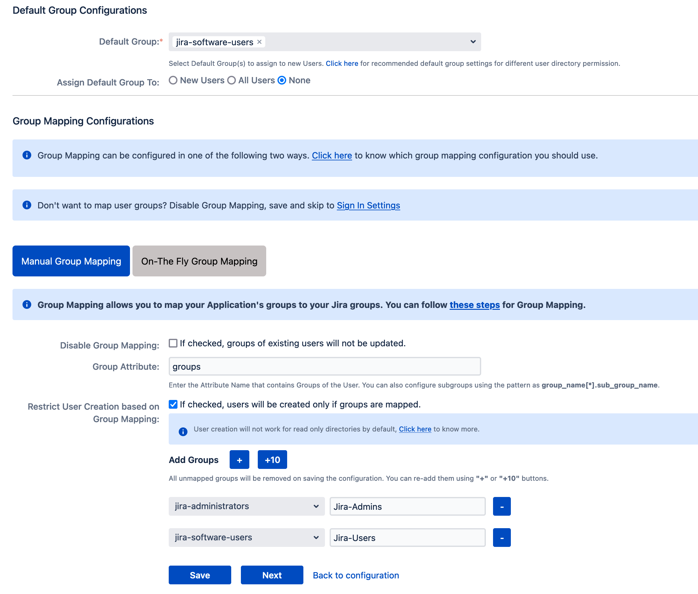 Jira Group Mapping