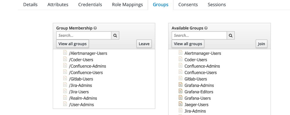 Keycloak Groups